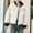 #184-White, variant on Cutuoiiu Women's Solid Color Zip-Up Stand Collar Quilted Coat with Pockets Long Sleeve Casual Jackets Gifts