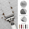 thumbnail image 6 of Silver Gray Solid Washable Entry Rug 2x3 Minimalist Cloth Cool Gray Linen Texture Industrial Low Pile Indoor Door Mat with Rubber Backing Thin Area Rug for for Entrance, Bedroom, Kitchen, Laundry, 6 of 9