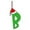B, variant on Nkmbld 26 Letter Ornaments Christmas Tree Decoration Personalized Santa Claus Monogram Initial Letter for Tree Diy Craft Christmas Ornament