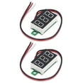 thumbnail image 1 of Mini voltímetro digital de CC medición precisa 0-30V 2 piezas Pantalla clara Medidor de voltaje digital LED de 3 cables con plomo para producción de bricolaje para automóvil ANGGREK Otros, 1 of 8