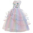 thumbnail image 2 of Princess Unicorn Dress Up for Little Girls Birthday Dresses Party Costumes, 2 of 6