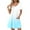 Light Blue, variant on Womens Sun Dresses Short Sleeve Gradient Color V Neck Work Womans Dresses 2026 Regular Fit Breathable Womens Dresses Summer Vacation for Nightlife and Dancing M