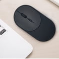thumbnail image 2 of Matoen Wireless Mouse, Slim Silent Mouse 2.4G Portable Mobile Office Mouse with USB Receiver, 3 Adjustable DPI Levels for Notebook, PC, Laptop(Black), 2 of 7