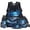 Blue Axolotl Ocean, variant on Yspwyqan Galaxy Steam Train School Backpack Set for Kids, Matching Lunch Box Set 4Pcs, Lightweight Casual Bookbag Fits 13 Inch Laptop for Travel Hiking