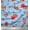 Baby Blue, variant on Soimoi Georgette Viscose Fabric Check,Leaves & Rose Flower Print Fabric by The Yard 42 Inch Wide