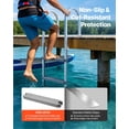 thumbnail image 3 of VEVOR Removable Dock Ladder, 3 Steps, Aluminum Alloy Pontoon Boat Swim Ladder, with Non-Slip Wide PP Steps, 500 lbs Weight Capacity, Quick Release Design, for Lake Swimming, Pool, Marine Boarding, 3 of 9