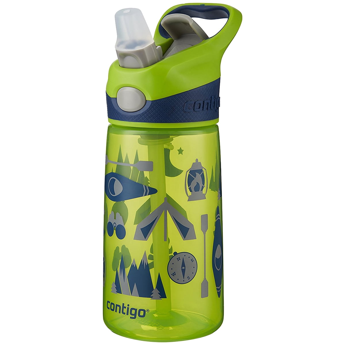Contigo Kids Water Bottle, Striker No-Spill, Petal Pink, 14 Ounce, Pantry