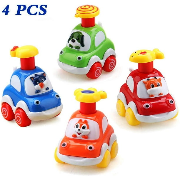 Baby Toy Cars for 1 Year Old Toddler Cartoon Wind up Cars for 2 Year