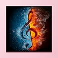 thumbnail image 3 of 11CT bordado completo DIY Flaming Notes estampado punto de cruz arte costura Kit FLhrweasw Nuevo, 3 of 9