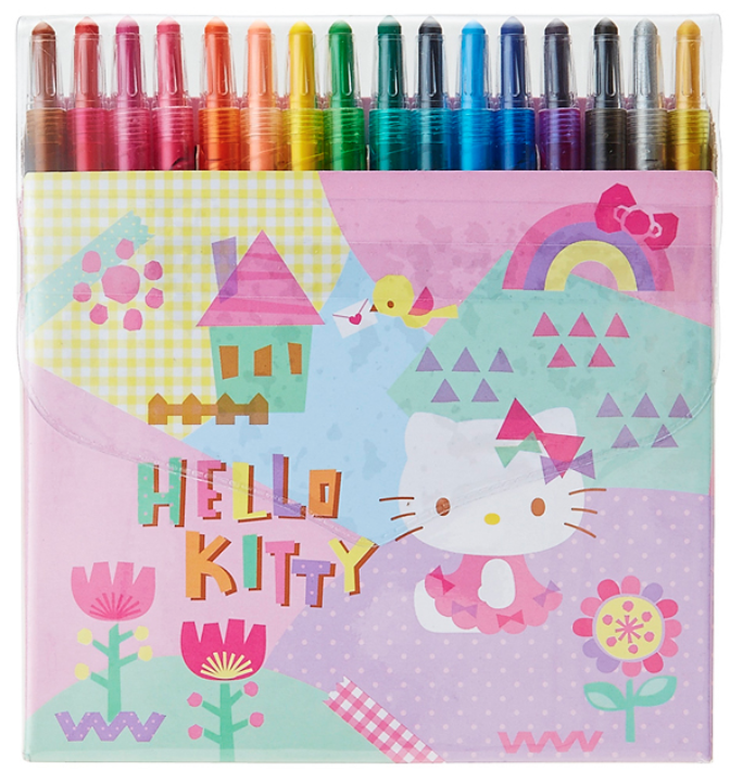 Hello Kitty Twist-Up Coloured Pencils