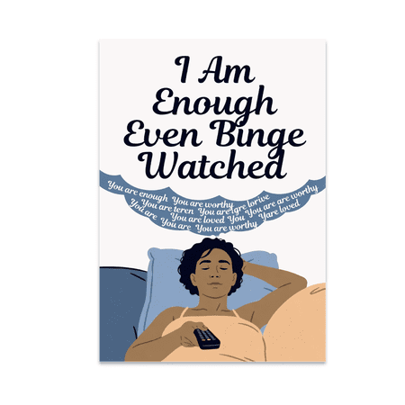 Calming Self-Love Decor - Self-Acceptance Enthusiast - 13x19 Poster Print