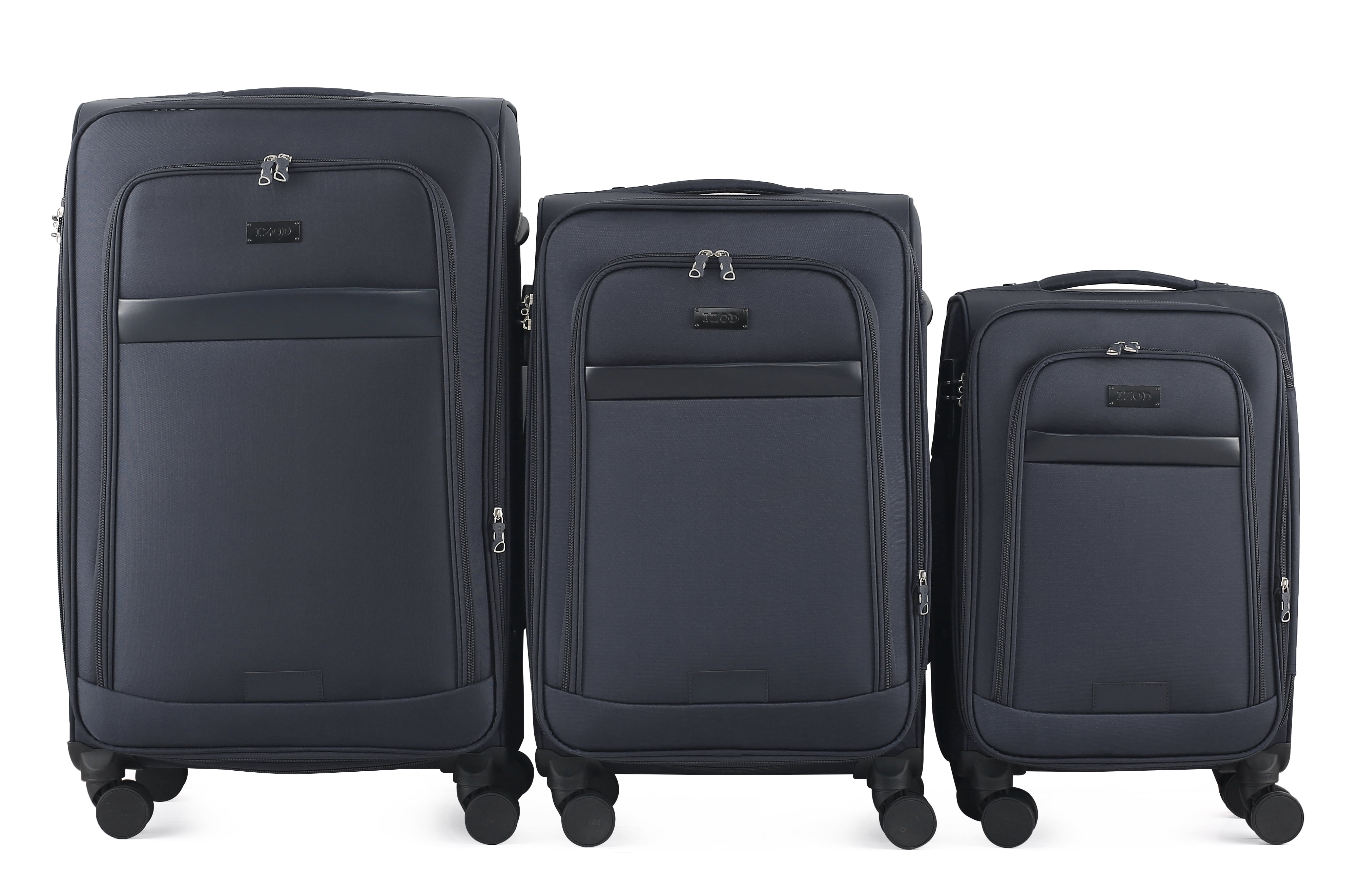 IZOD Expandable Luggage Set - 360 Dual Spinning Wheels - 3 Piece
