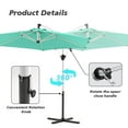 thumbnail image 4 of COSIEST 9ft Offset Patio Umbrella, Cantilever Hanging Outdoor Umbrella for Market, Backyard, Poolside, Garden, 4 of 8