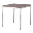thumbnail image 1 of Coaster Table de Salle à Manger Carrée Eldridge en Gris et Chrome, 1 of 2