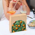 thumbnail image 3 of Yayeee Napkin Holder for Table Kitchen Paper Tissue Organization, Orange Tree Pattern, 3 of 8