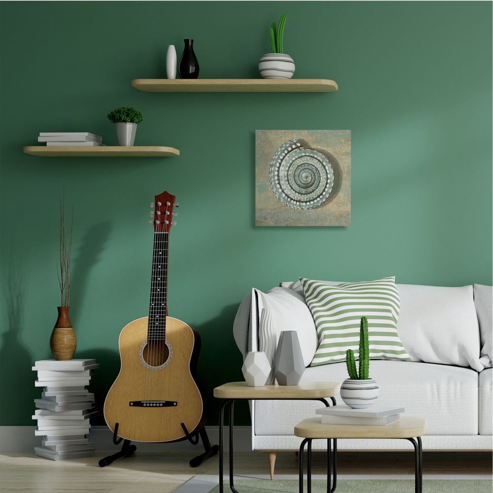 Stupell Industries Spiral Shell Beach Objects Design Canvas Wall Art by Christy McKee