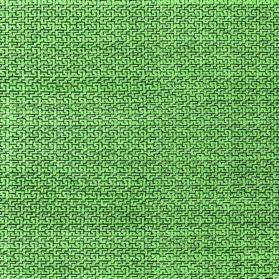 Ahgly Company Indoor Square Abstract Green Modern Area Rugs, 7' Square
