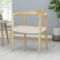 thumbnail image 4 of GDF Studio Avila Mid Century Modern Ash Wood and Rope Accent Chair, Matte White and Natural, 4 of 11