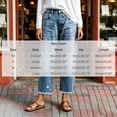 thumbnail image 3 of CLOISE Denim Pants for Women with Pockets Mid Waist Straight Leg Cropped Denim Pants Solid Baggy Casual Outfits Blue S, 3 of 8
