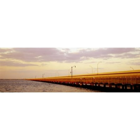 Gandy Bridge Tampa Bay Tampa FL Canvas Art - Panoramic Images (18 x