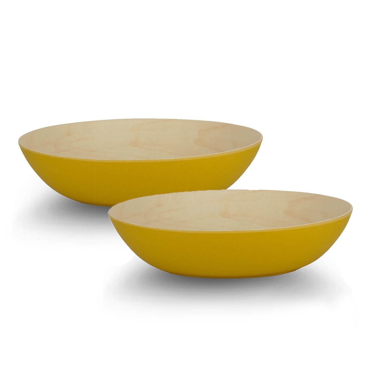 Bamboo Maple Pasta Salad Poke Bowl, 20 cm- 25 oz, Set of 2