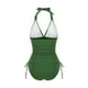 thumbnail image 5 of SAYOO Camisola de 2 piezas con cuello halter para mujer con cordón + bragas de bikini SAYOO Sexy, 5 of 9