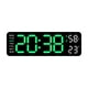 thumbnail image 3 of Reloj de escritorio Reloj de pared LED Brillo ajustable Reloj despertador digital Reloj de pared digital luz verde blanca, 3 of 9