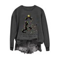 thumbnail image 5 of Christmas Sweatshirt for Women Long Sleeve Crewneck Printed Pullover Top Dark Gray-1 L, 5 of 8
