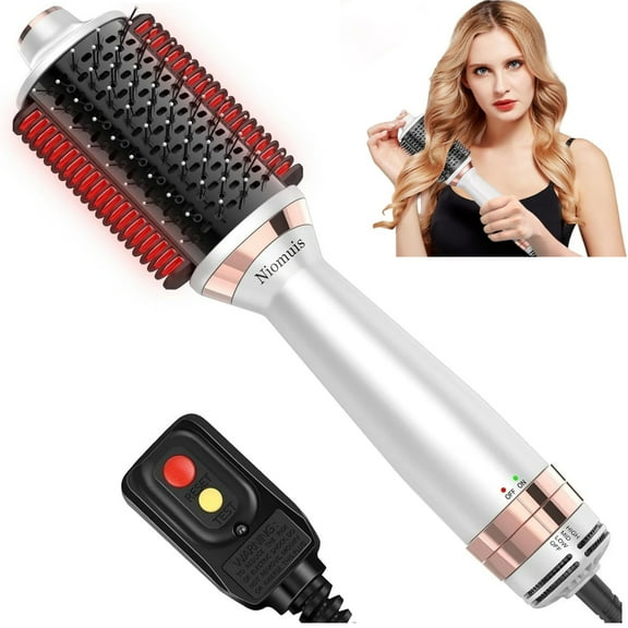 RUTAWZ 4-in-1 Hair Dryer Brush – Blow Dryer, Straightener, Volumizer, and Curler for All Hair Types