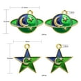 thumbnail image 3 of U8MO 36x Enamel Star Moon Planet Space Universe Charm Pendants for DIY Jewelry Making, 3 of 6