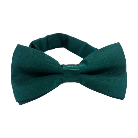 Pajaritas de esmoquin para niños, pajaritas ajustables, pajaritas sólidas novedosas para niños, para ocasiones elegantes Verde