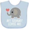 thumbnail image 3 of Inktastic My Gammy Loves Me Grandchild Boys or Girls Baby Bib, 3 of 4