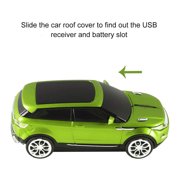 Dpisuuk Car Wireless Mouse Cool Car Mouse Mini Computer Mouse 2.4G Optical Mouse Cordless Mice Ergonomic Mouse for Laptop Desktop Computer, Green