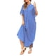 thumbnail image 1 of Vestido Irfora Vestido largo suelto con botones para mujer Vestido camisero con bolsillos Bata de playa Cubrir Irfora Vestido, 1 of 5
