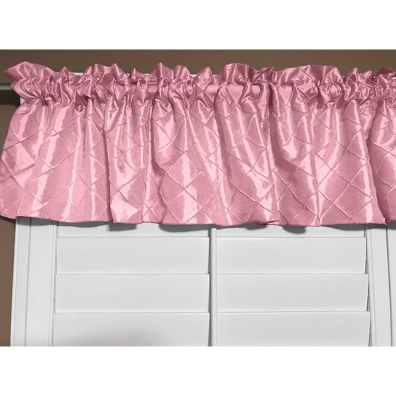 Pintuck Window Valance 52" Wide Blush
