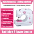 thumbnail image 7 of VIFERR Portable Sewing Machine, Mini Handheld Electric Sewing Machines 12 Stitches for Beginners Kids - Pink, 7 of 7