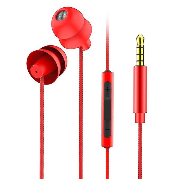 Auriculares internos ultraligeros de silicona con aislamiento de ruido de Bluelans, auriculares para dormir con micrófono