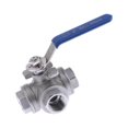 thumbnail image 2 of VONKY 304 Stainless Steel 3 Way Ball Valve for Water Gas Steam DN15, 2 of 8