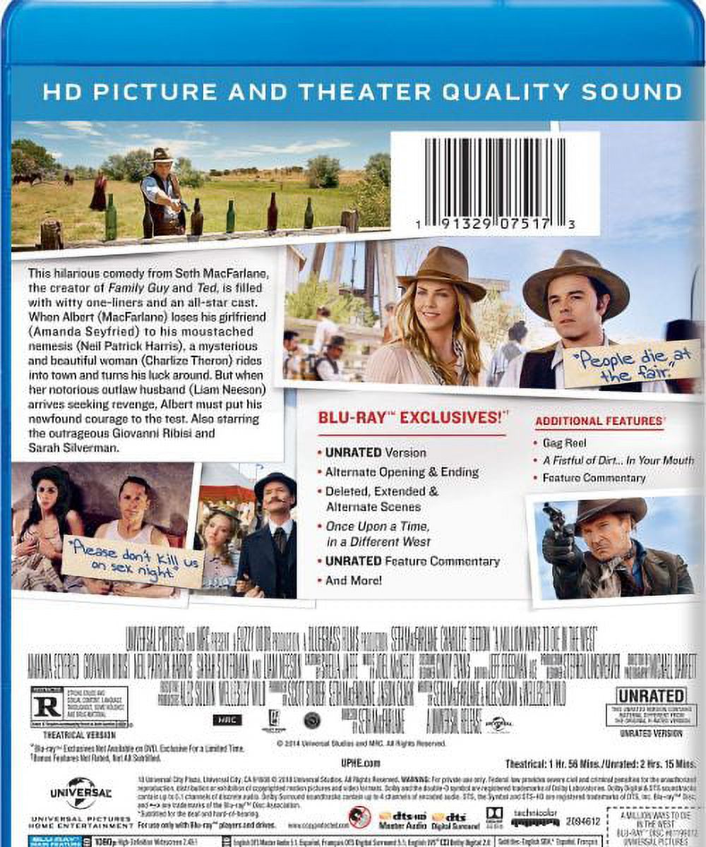 MILLION WAYS TO DIE IN THE WEST BD