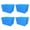 4 Pack Blue, variant on ReusePac Bin Basket with Handles, Polypropylene, Gray (4 Pack)