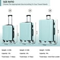 thumbnail image 2 of Sunbee Ensemble de 3 Pcs de Valises Rigides avec Cadenas TSA, Roues Pivotantes Durables, 2 of 7