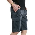 thumbnail image 6 of cllios Mens Cargo Shorts Big and Tall with Multi Pockets Summer Drawstring Work Shorts Workwear Athletic Shorts Fathers Day Gifts Gray,XXXXL, 6 of 6