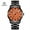 BlackShellOrangeFaceSteelStrip, variant on Men's Automatic Mechanical Watch Waterproof Wristwatches 806926752369