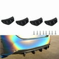 thumbnail image 3 of Car Rear Bumper Lip Diffuser  Modified Spoiler Scratch Protector Wing Chassis Shark Fins Splitter Molding Trim 1pcs, 3 of 5