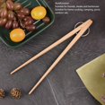 thumbnail image 3 of BBQ Tongs, Stable Grip 2pcs Multipurpose Wood Cooking Tong  For Kitchen Camping Picnic, 3 of 8