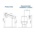 Flip Up Toilet Safety Frame Rail Shower Grab Bar For Elders Senior Kids