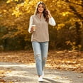 thumbnail image 7 of hoksml Women's Fleece Stand Collar Vest, Zip Up Sleeveless Loose Casual Layering Gilet for Spring Fall Winter, 7 of 7