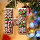 thumbnail image 4 of Uuiauoio 26 Gingerbread Alphabet Ornaments, Letters Christmas Ornament, 26 Initial Candy Cane Letter Pendant with Berries Pattern, Xmas Hanging Alphabet Letters for Christmas Tree Craft(H), 4 of 5