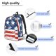 thumbnail image 3 of Disketp USA Colors Stripes1 Mochila de Lona Estampada, Mochila Escolar de Viaje Ligera para Estudiantes y Portátil-Small, 3 of 5