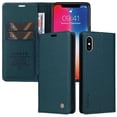 thumbnail image 1 of Funda para iPhone X/XS Estuche de Cuero PU Tipo Cartera con Ranuras para Tarjetas y Cierre Magnético, 1 of 5